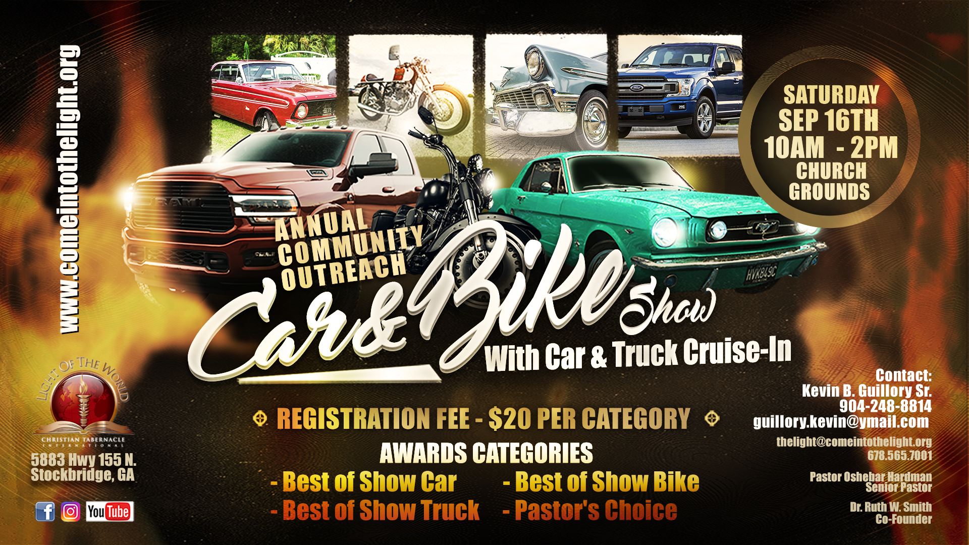 Car and Bike Show flyer