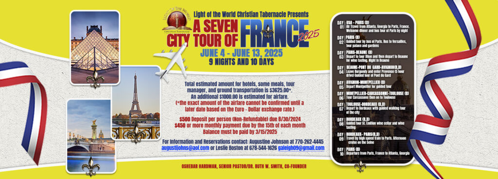 2025 France Tour Seven city