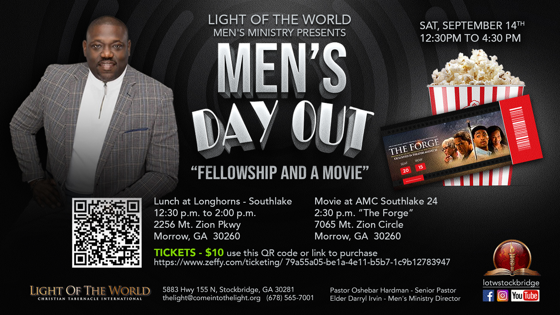 Men's, day, out, fellowship, movie, movies