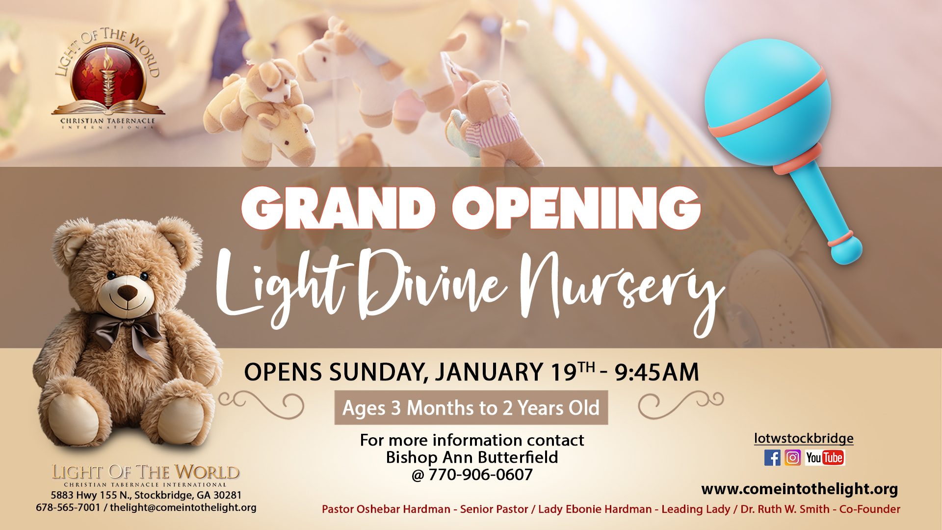 Grand opening, light divine nursery, opens