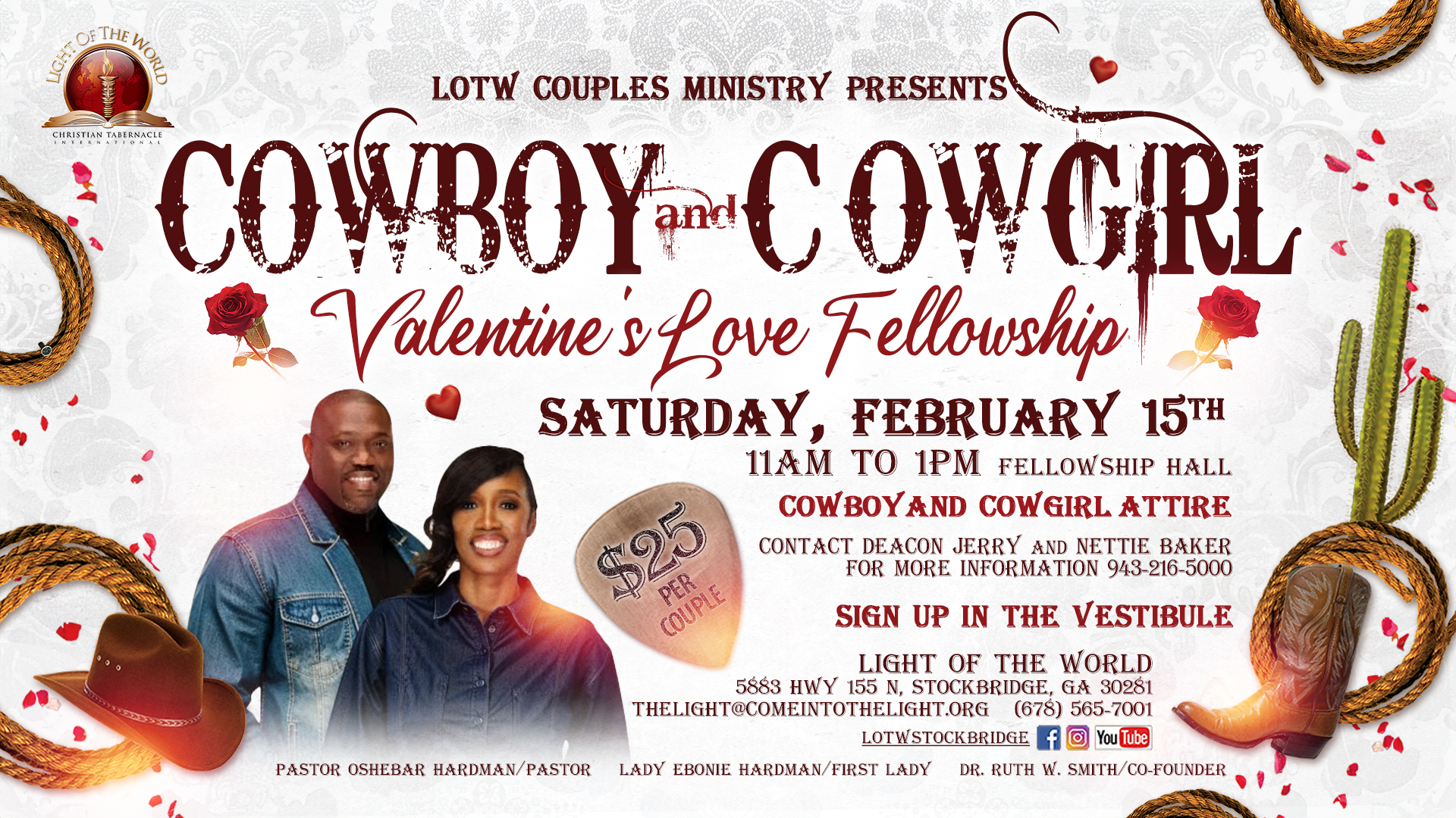 Cowboy cowgirl valentine fellowship