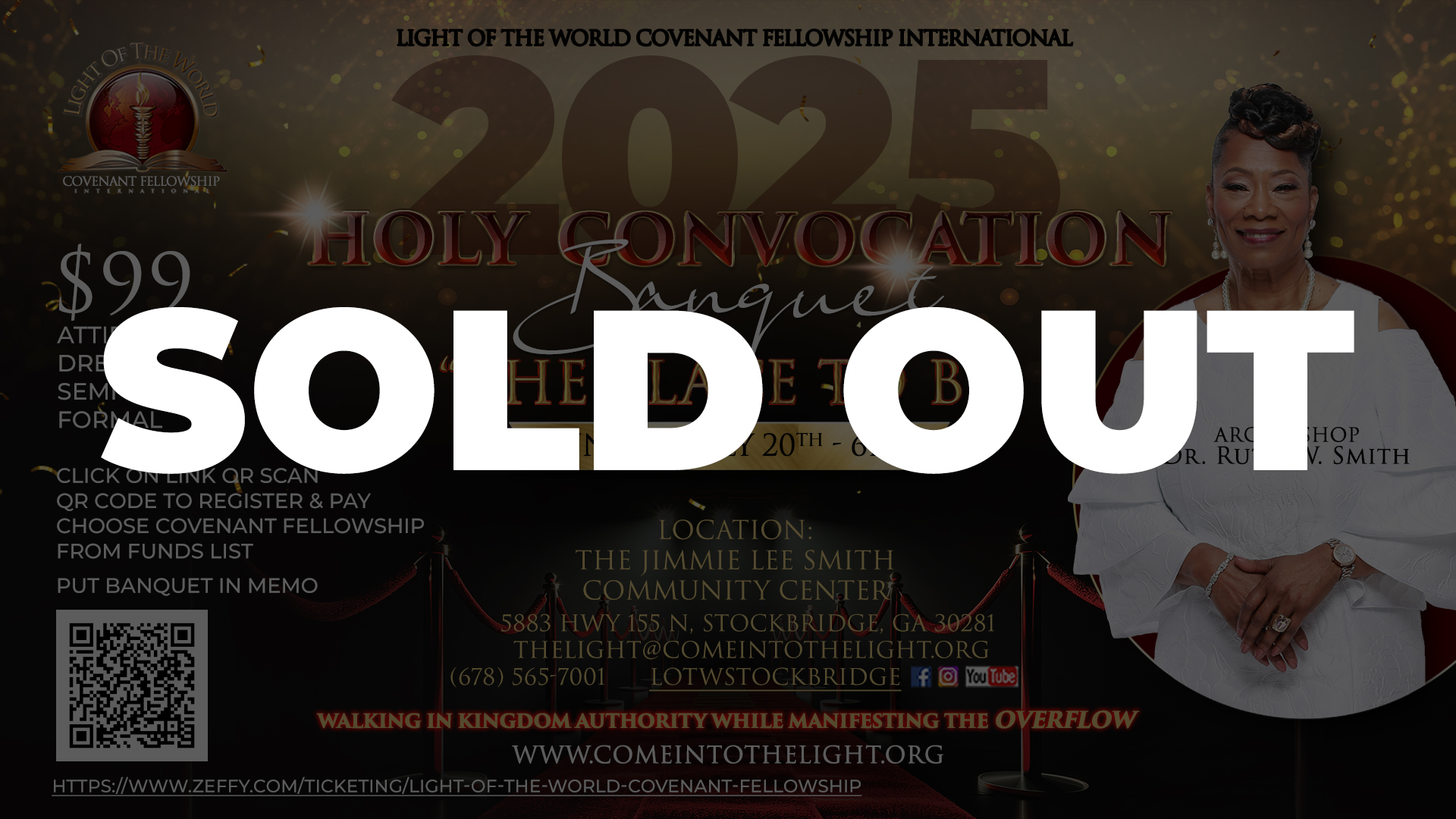 2025 holy convocation banquet sold out