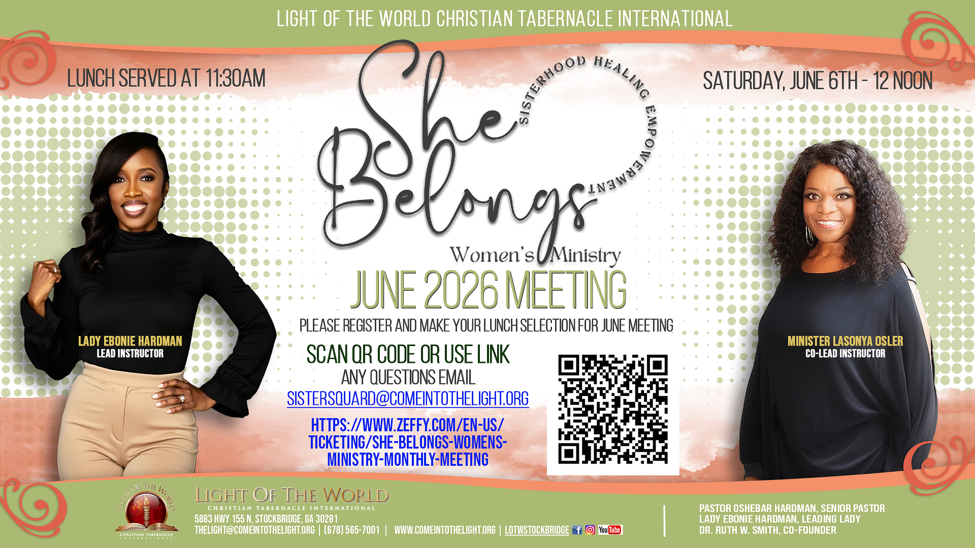 She Belongs June flyer