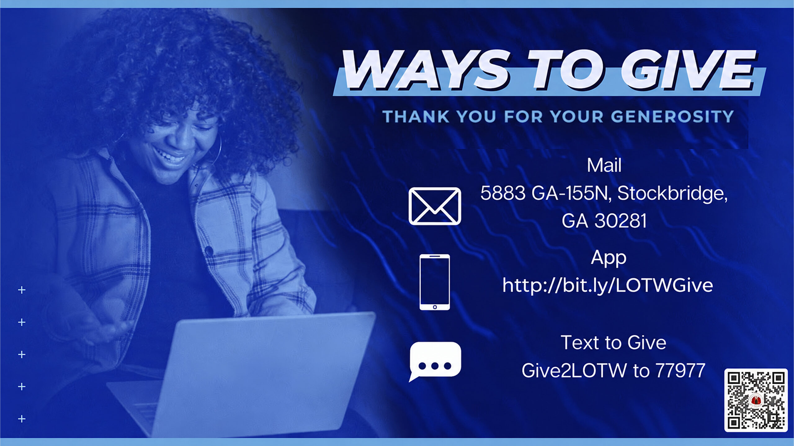 Ways to give into